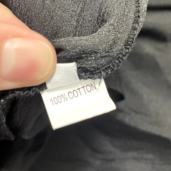 ZCRAVE Emma Dropped Waist Ruffled Organza Shirtdress Black Night Out Size Small - Picture 15 of 16